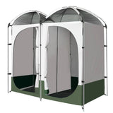 darrahopens Outdoor > Camping Weisshorn Double Camping Shower Toilet Tent Outdoor Portable Change Room Green