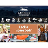darrahopens Outdoor > Camping Weisshorn Double Size Self Inflating Mattress Mat 10CM Thick   Coffee