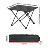 Darrahopens Outdoor > Camping Weisshorn Folding Camping Table 40cm Aluminium Portable Outdoor Picnic BBQ