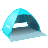darrahopens Outdoor > Camping Weisshorn Pop Up Beach Tent Camping Hiking 3 Person Sun Shade Fishing Shelter