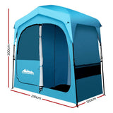 darrahopens Outdoor > Camping Weisshorn Pop Up Camping Shower Tent Portable Toilet Outdoor Change Room Blue