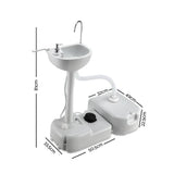 darrahopens Outdoor > Camping Weisshorn Portable Camping Wash Basin 43L