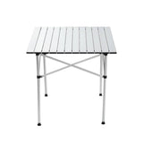 Darrahopens Outdoor > Camping Weisshorn Roll Up Camping Table Foldable Portable Picnic Garden BBQ Desk 70CM