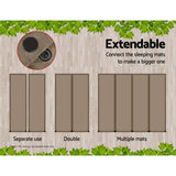 darrahopens Outdoor > Camping Weisshorn Self Inflating Mattress Camping Sleeping Mat Air Bed Pad Double Coffee 10CM Thick
