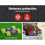 darrahopens Outdoor > Camping Weisshorn Self Inflating Mattress Camping Sleeping Mat Air Bed Pad Double Green