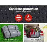 darrahopens Outdoor > Camping Weisshorn Self Inflating Mattress Camping Sleeping Mat Air Bed Pad Double Grey 10CM Thick