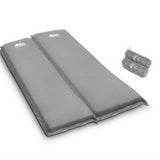 darrahopens Outdoor > Camping Weisshorn Self Inflating Mattress Camping Sleeping Mat Air Bed Pad Double Grey 10CM Thick