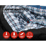 darrahopens Outdoor > Camping Weisshorn Sleeping Bag Bags Double Camping Hiking -10°C to 15°C Tent Winter Thermal Navy