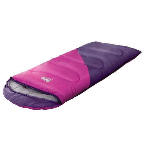 Darrahopens Outdoor > Camping Weisshorn Sleeping Bag Bags Kid 172cm Camping Hiking Thermal Pink