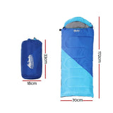 Darrahopens Outdoor > Camping Weisshorn Sleeping Bag Bags Kids 172cm Camping Hiking Thermal Blue