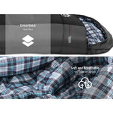 darrahopens Outdoor > Camping Weisshorn Sleeping Bag Bags Single Camping Hiking -20°C to 10°C Tent Winter Thermal Grey