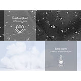 darrahopens Outdoor > Camping Weisshorn Sleeping Bag Bags Single Camping Hiking -20°C to 10°C Tent Winter Thermal Grey