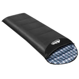 darrahopens Outdoor > Camping Weisshorn Sleeping Bag Single Camping Hiking Winter Thermal Grey