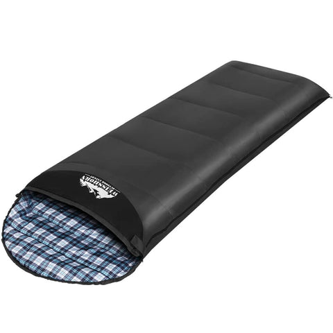 darrahopens Outdoor > Camping Weisshorn Sleeping Bag Single Camping Hiking Winter Thermal Grey