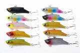 Darrahopens Outdoor > Fishing 10x 5.5cm Vib Bait Fishing Lure Lures Hook Tackle Saltwater