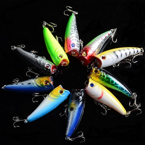 Darrahopens Outdoor > Fishing 10X 6cm Popper Poppers Fishing Lure Lures Surface Tackle Saltwater