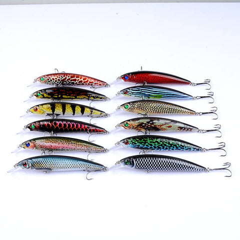 Darrahopens Outdoor > Fishing 12x Popper Poppers 14cm Fishing Lure Lures Surface Tackle Fresh Saltwater