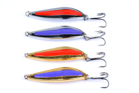 Darrahopens Outdoor > Fishing 4x 10g Metal Spoon Fishing Hard Lure Spinner Spoon Baits