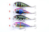 Darrahopens Outdoor > Fishing 4x 5.5cm Popper Crank Bait Fishing Lure Lures Surface Tackle Saltwater