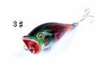 Darrahopens Outdoor > Fishing 4X 6.5cm Popper Poppers Fishing Lure Lures Surface Tackle Fresh Saltwater