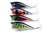 Darrahopens Outdoor > Fishing 4X 6.5cm Popper Poppers Fishing Lure Lures Surface Tackle Fresh Saltwater