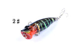 Darrahopens Outdoor > Fishing 4X 6.5cm Popper Poppers Fishing Lure Lures Surface Tackle Fresh Saltwater
