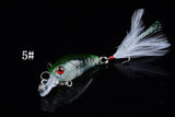 Darrahopens Outdoor > Fishing 5x 4.5cm Popper Crank Bait Fishing Lure Lures Surface Tackle Saltwater