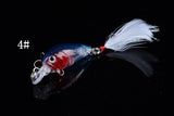 Darrahopens Outdoor > Fishing 5x 4.5cm Popper Crank Bait Fishing Lure Lures Surface Tackle Saltwater