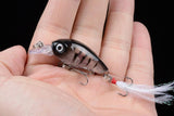 Darrahopens Outdoor > Fishing 5x 4.5cm Popper Crank Bait Fishing Lure Lures Surface Tackle Saltwater