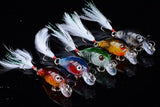 Darrahopens Outdoor > Fishing 5x 4.5cm Popper Crank Bait Fishing Lure Lures Surface Tackle Saltwater