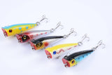 Darrahopens Outdoor > Fishing 5X 5cm Popper Poppers Fishing Lure Lures Surface Tackle Fresh Saltwater