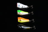 Darrahopens Outdoor > Fishing 5X 5cm Popper Poppers Fishing Lure Lures Surface Tackle Fresh Saltwater