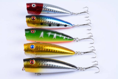 Darrahopens Outdoor > Fishing 5X 7cm Popper Poppers Fishing Lure Lures Surface Tackle Fresh Saltwater
