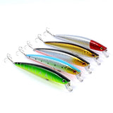 Darrahopens Outdoor > Fishing 5x Popper Minnow 13cm Fishing Lure Lures Surface Tackle Fresh Saltwater