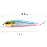 Darrahopens Outdoor > Fishing 5x Popper Minnow 14cm Fishing Lure Lures Surface Tackle Fresh Saltwater