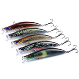 Darrahopens Outdoor > Fishing 5X Popper Poppers 12.3cm Fishing Lure Lures Surface Tackle Fresh Saltwater