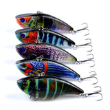 Darrahopens Outdoor > Fishing 5X Popper Poppers Fishing Vib Lure Lures Surface Tackle Fresh Saltwater
