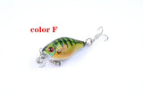 Darrahopens Outdoor > Fishing 6x 4.3cm Popper Crank Bait Fishing Lure Lures Surface Tackle Saltwater