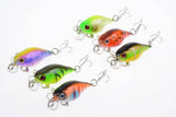 Darrahopens Outdoor > Fishing 6x 4.5cm Popper Crank Bait Fishing Lure Lures Surface Tackle Saltwater