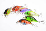 Darrahopens Outdoor > Fishing 6x 4.5cm Popper Crank Bait Fishing Lure Lures Surface Tackle Saltwater