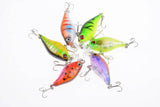 Darrahopens Outdoor > Fishing 6x 4.5cm Popper Crank Bait Fishing Lure Lures Surface Tackle Saltwater