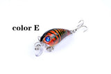 Darrahopens Outdoor > Fishing 6x 4.5cm Popper Crank Bait Fishing Lure Lures Surface Tackle Saltwater