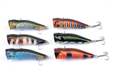 Darrahopens Outdoor > Fishing 6X 7cm Popper Poppers Fishing Lure Lures Surface Tackle Fresh Saltwater
