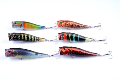 Darrahopens Outdoor > Fishing 6X 9cm Popper Poppers Fishing Lure Lures Surface Tackle Fresh Saltwater