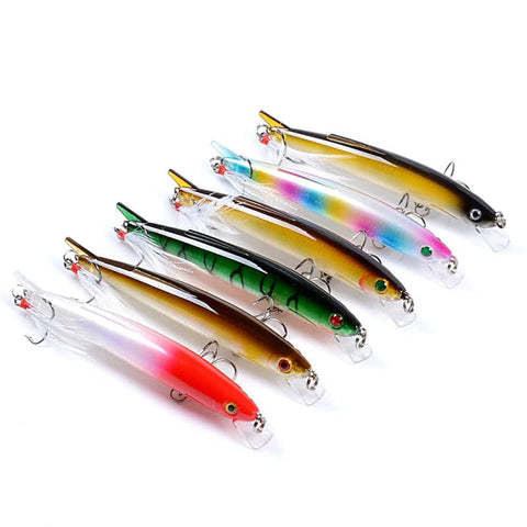 Darrahopens Outdoor > Fishing 6x Popper Minnow 11.7cm Fishing Lure Lures Surface Tackle Fresh Saltwater