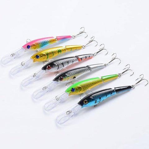 Darrahopens Outdoor > Fishing 6x Popper Minnow 13.3cm Fishing Lure Lures Surface Tackle Fresh Saltwater