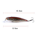 Darrahopens Outdoor > Fishing 6x Popper Poppers 8.6cm Fishing Lure Lures Surface Tackle Fresh Saltwater