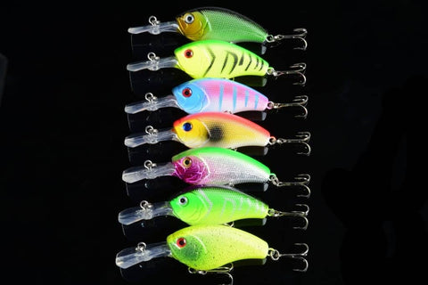 Darrahopens Outdoor > Fishing 7x 9cm Popper Crank Bait Fishing Lure Lures Surface Tackle Saltwater