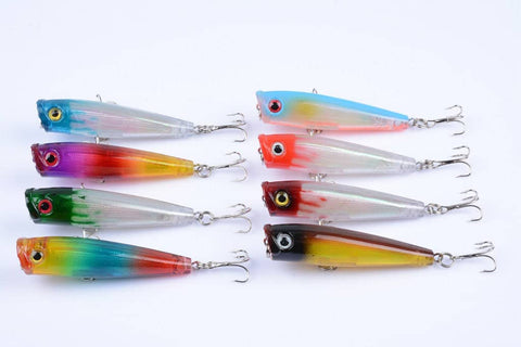 Darrahopens Outdoor > Fishing 8X 6.5cm Popper Poppers Fishing Lure Lures Surface Tackle Fresh Saltwater