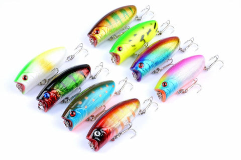 Darrahopens Outdoor > Fishing 8X 6cm Popper Poppers Fishing Lure Lures Surface Tackle Fresh Saltwater